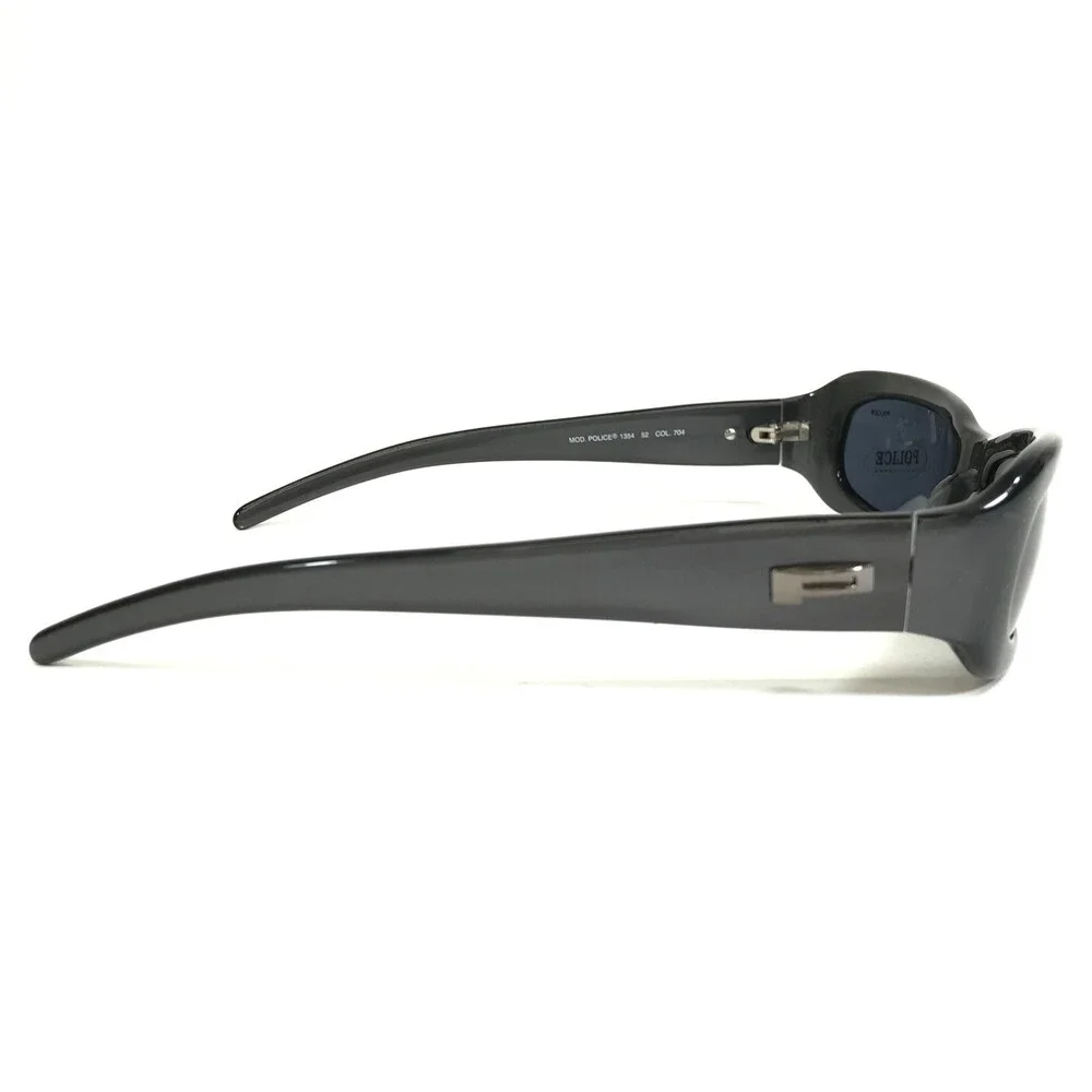 Police Sunglasses Frames MOD.1354 52 COL.704 Gray Rectangular with Blue Lenses